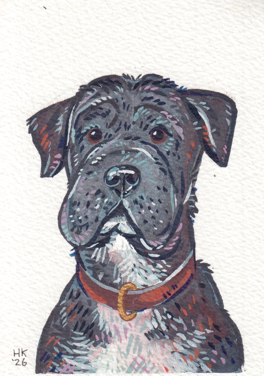 Custom Super Mini Pet Portrait 2x3
