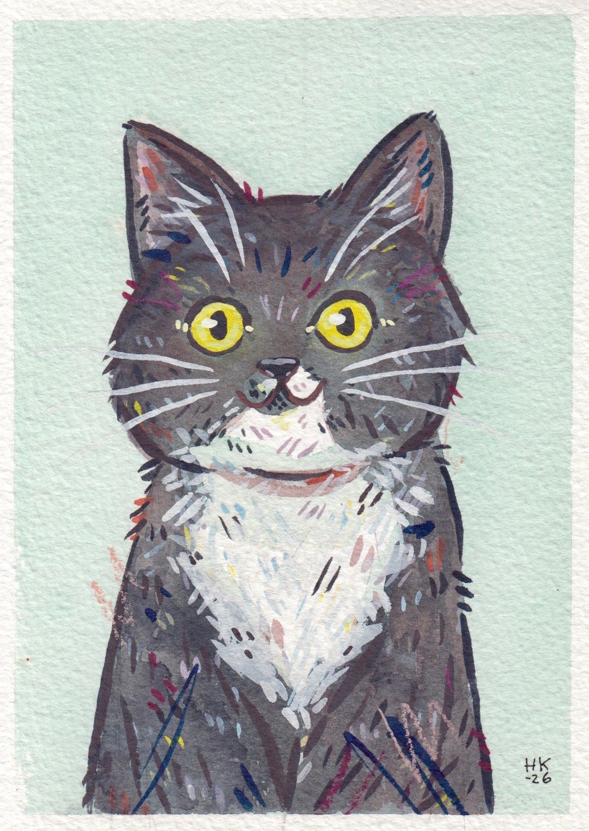 Custom Super Mini Pet Portrait 2x3
