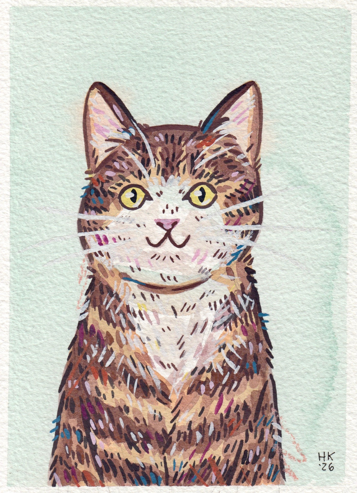 Custom Super Mini Pet Portrait 2x3
