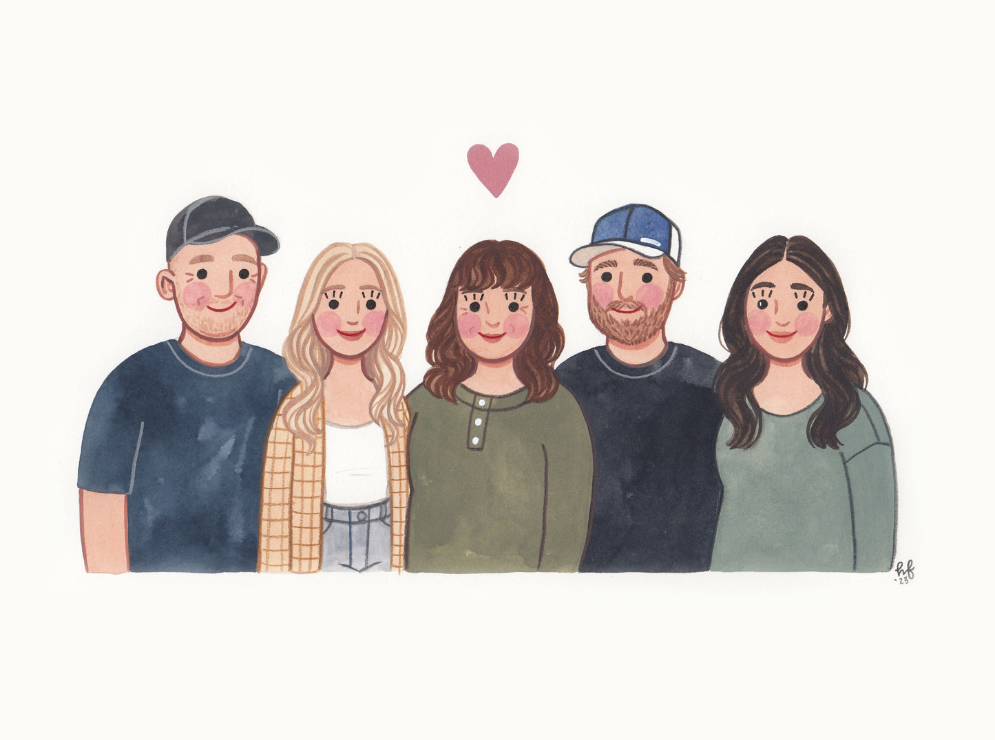 Hand-Painted Custom Portrait 8x10