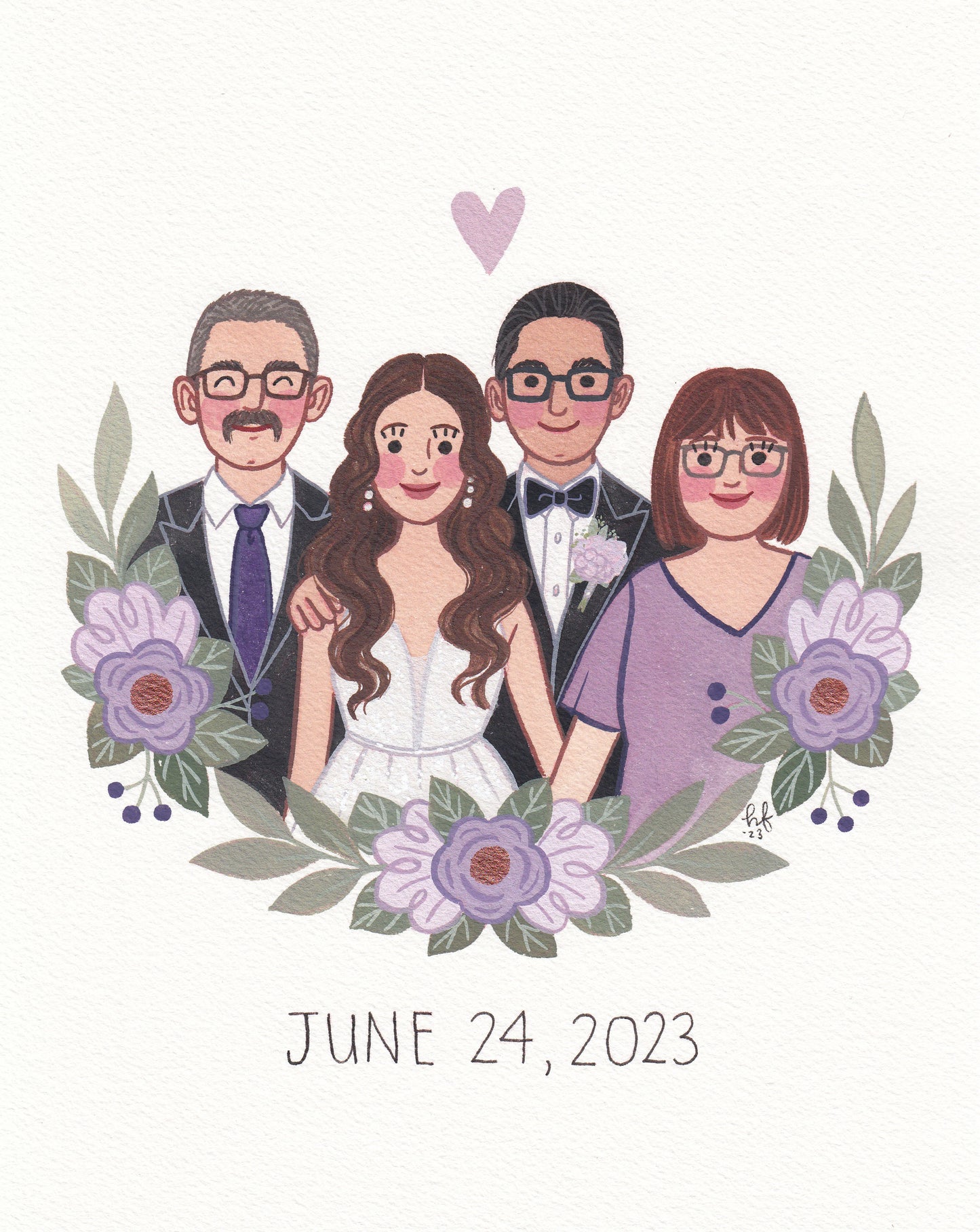 Hand-Painted Custom Portrait 8x10