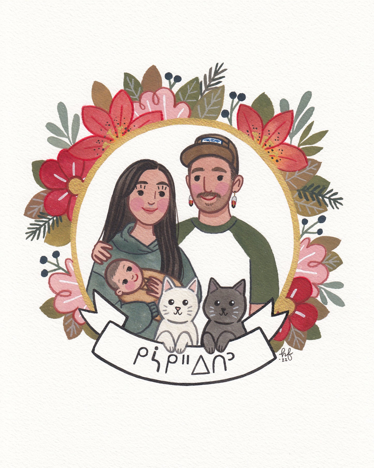 Hand-Painted Custom Portrait 8x10