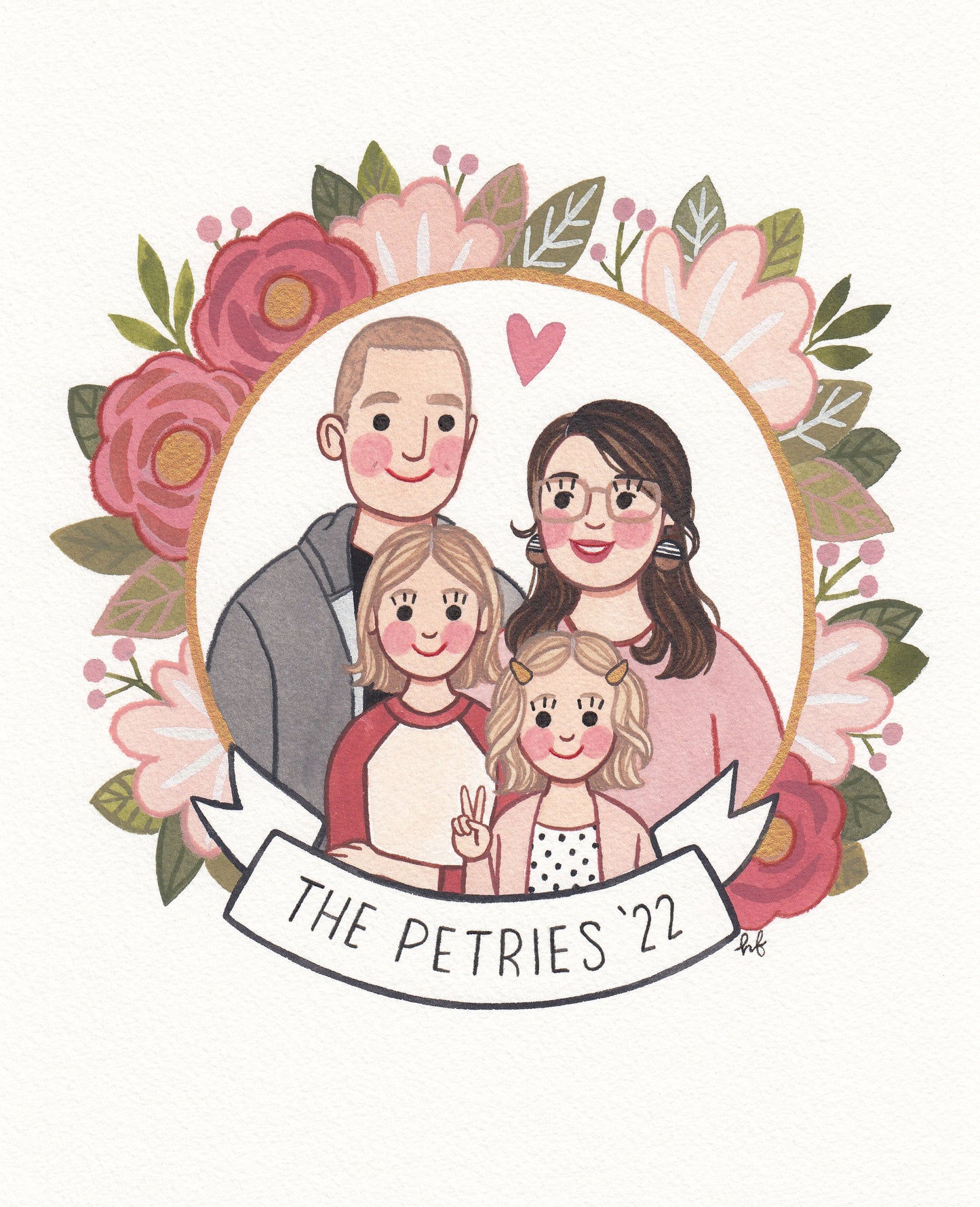 Hand-Painted Custom Portrait 8x10