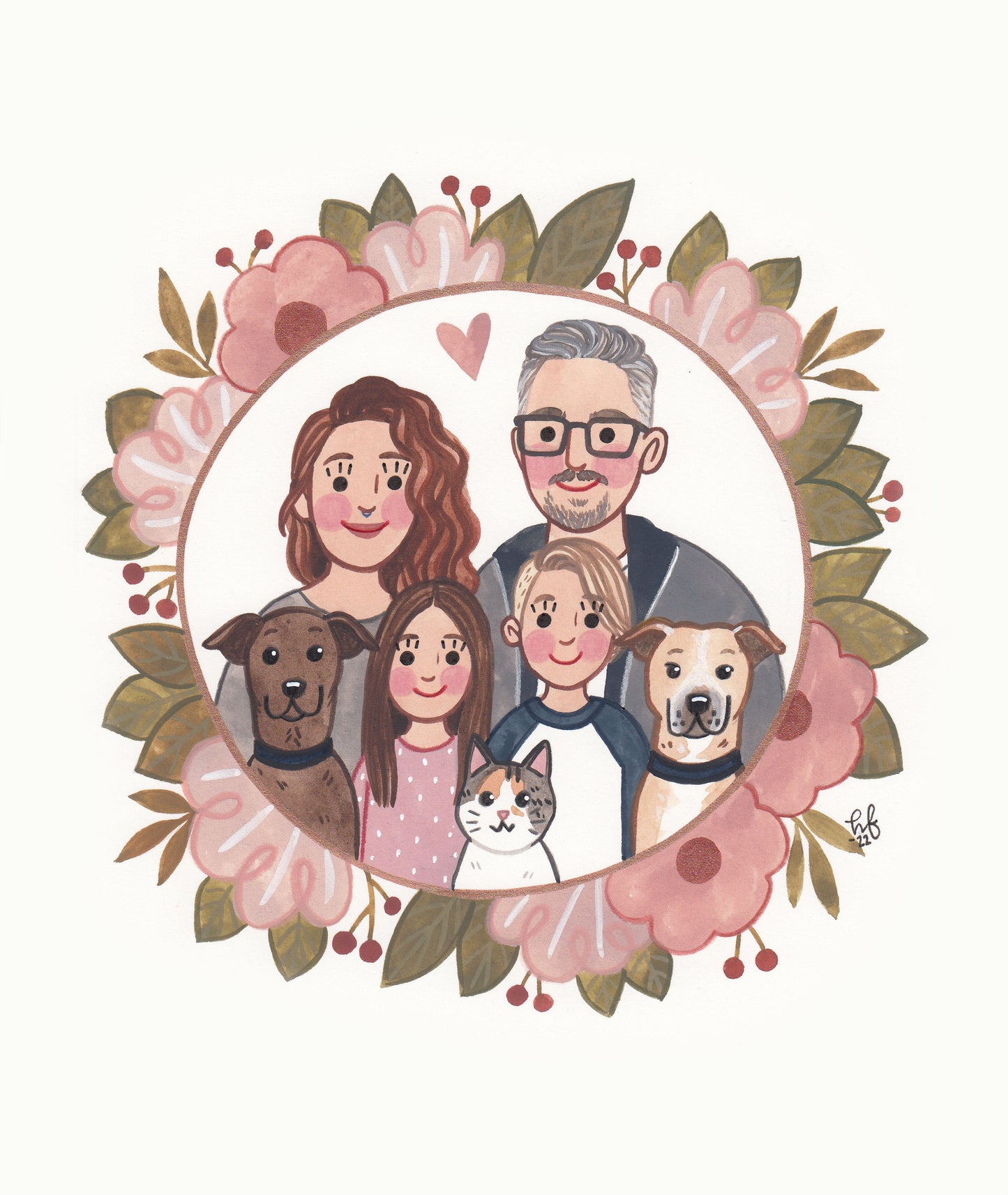Hand-Painted Custom Portrait 8x10