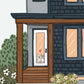 Digital Front Window Pet Portrait