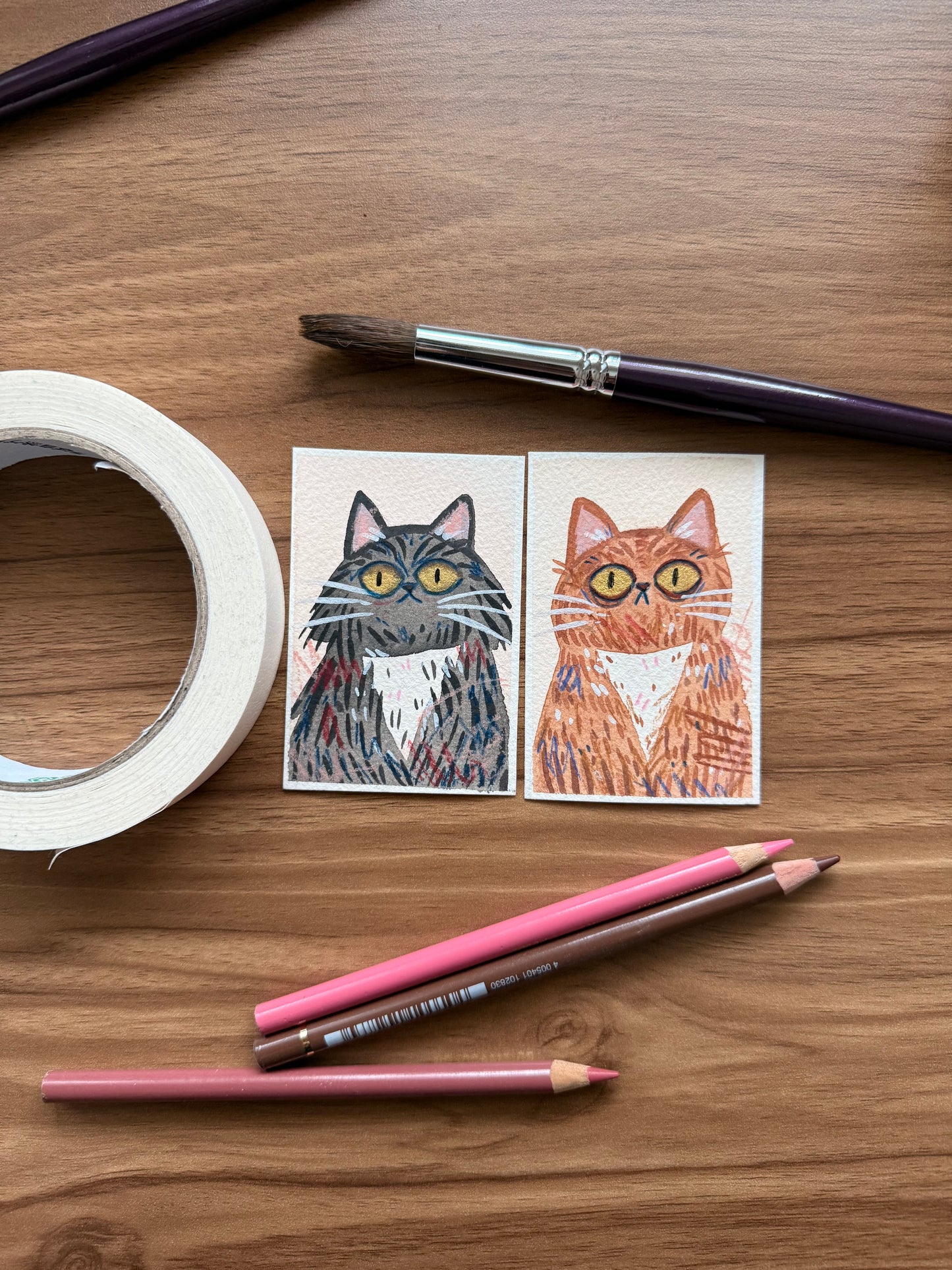 Custom Super Mini Pet Portrait 2x3