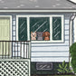 Digital Front Window Pet Portrait