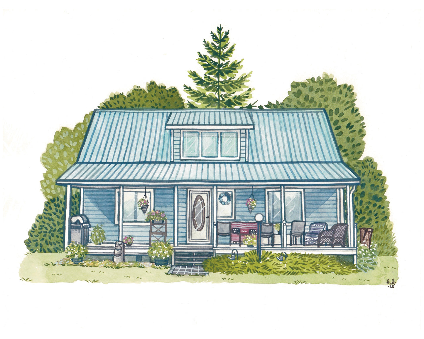 Custom House Portrait