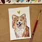 Pet Portrait with Mystery Brass Frame