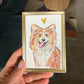 Pet Portrait with Mystery Brass Frame