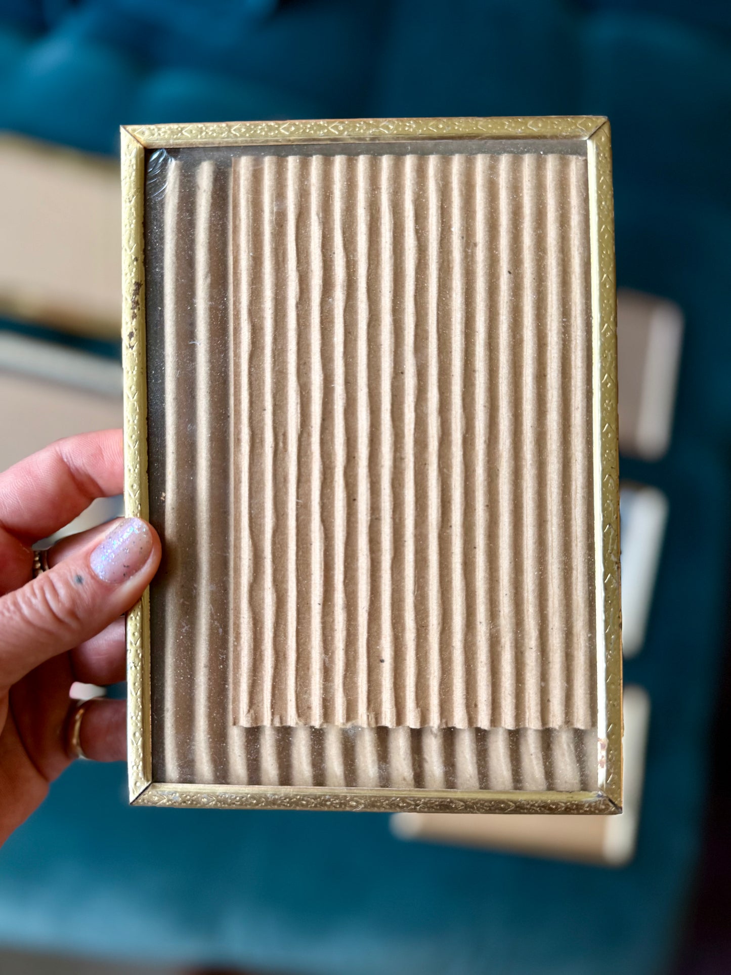 Pet Portrait with Mystery Brass Frame