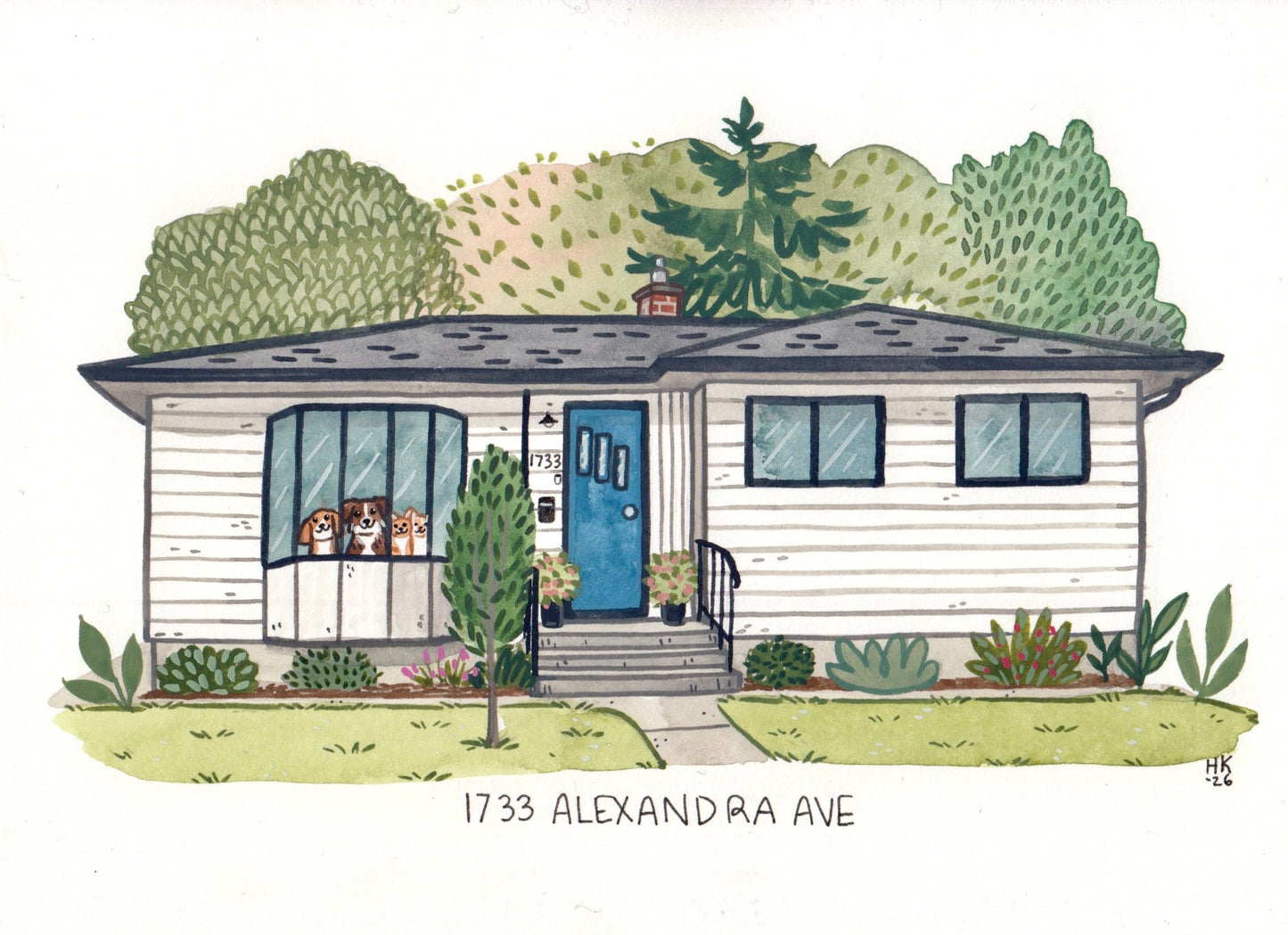 Custom Mini House Portrait