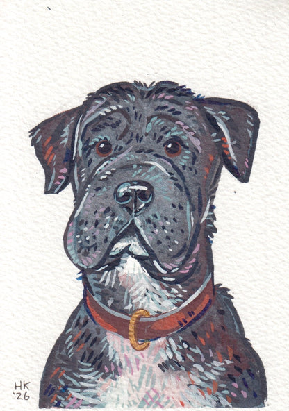Custom Super Mini Pet Portrait 2x3