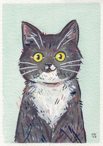 Custom Super Mini Pet Portrait 2x3