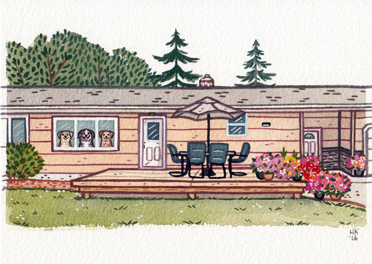 Custom Mini House Portrait